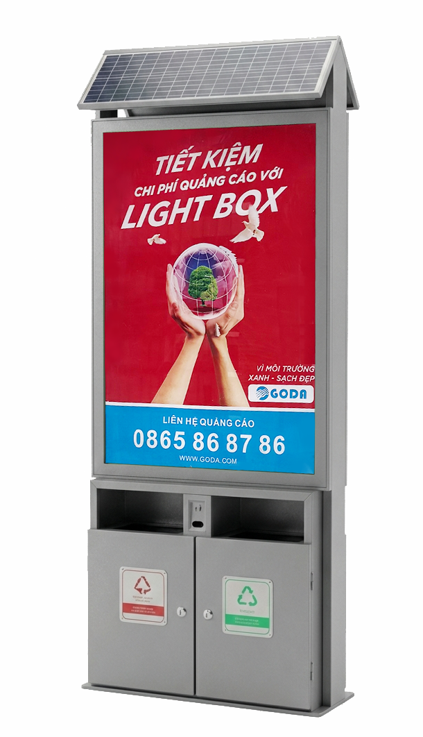 Thùng rác Lightbox thông minh